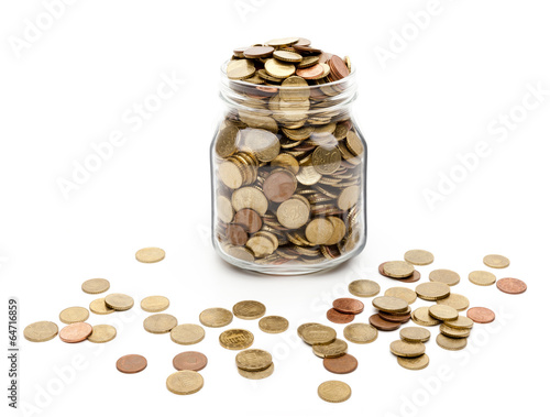 Münzen im Weckglas