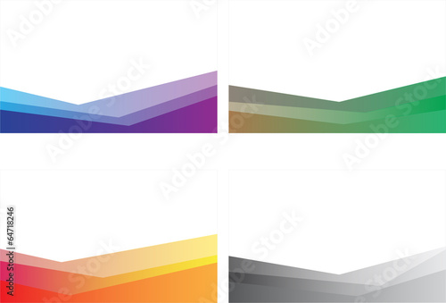 4 colorful abstract background