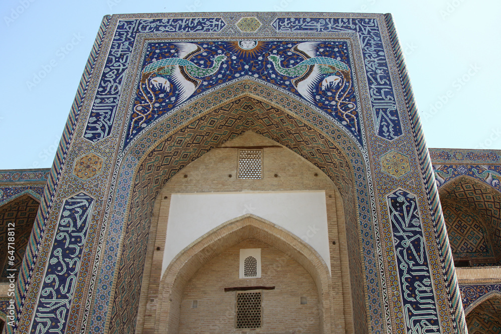 tiled entrance, bukhara