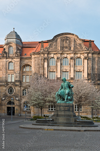 Obraz na płótnie Otto von Guericke Denkmal w salonie