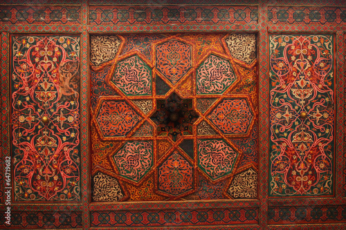 Tableau sur toile harem ceiling, Khiva