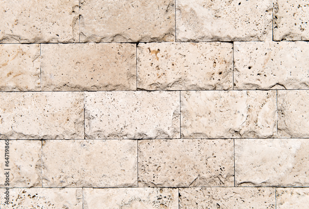 Fototapeta premium Building natural stone cladding