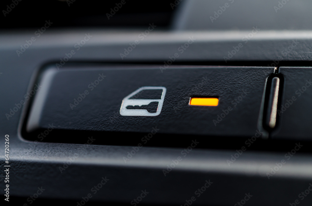 A car lock button A car lock button
