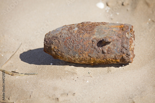 Bomb Shell on Mersehead Beach