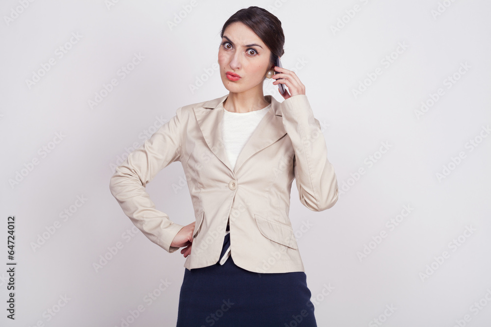 young woman with active expressions young woman with active expressions