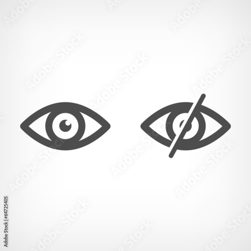 Eye icon - open and scored