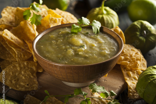 Homemade Salsa Verde with Cilantro photo