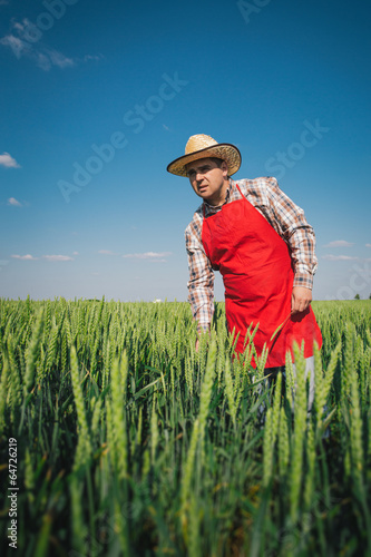 Farmer in field