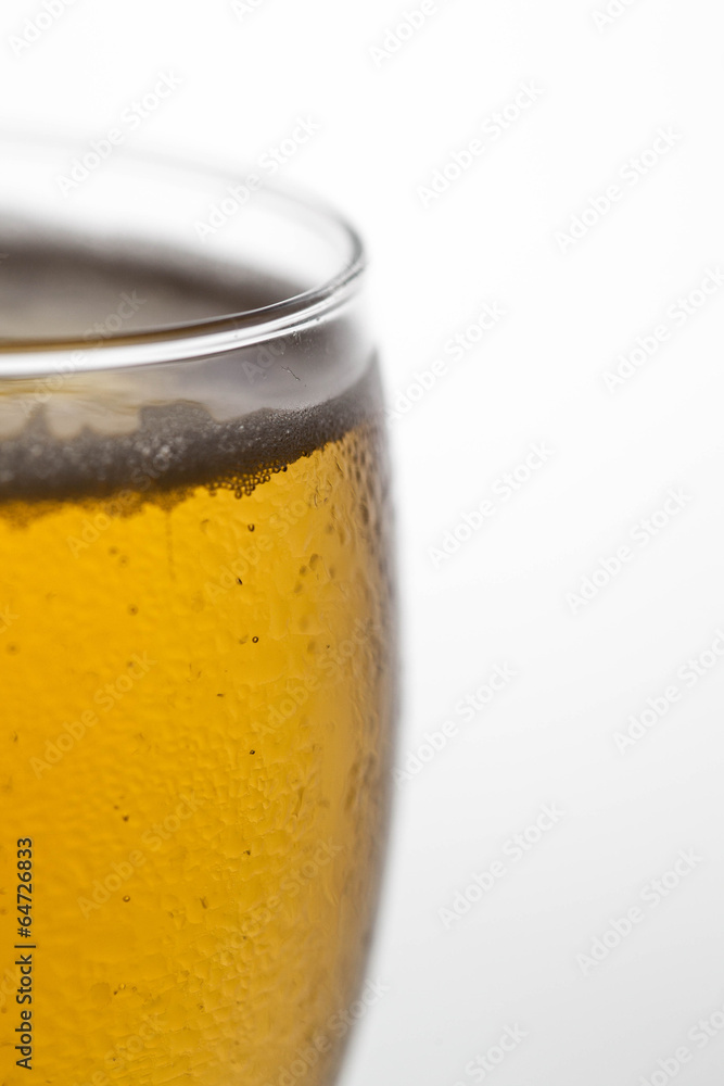 Closeup bubble of beer