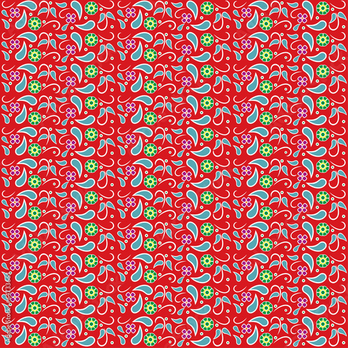 Background colorful floral arabesque indian