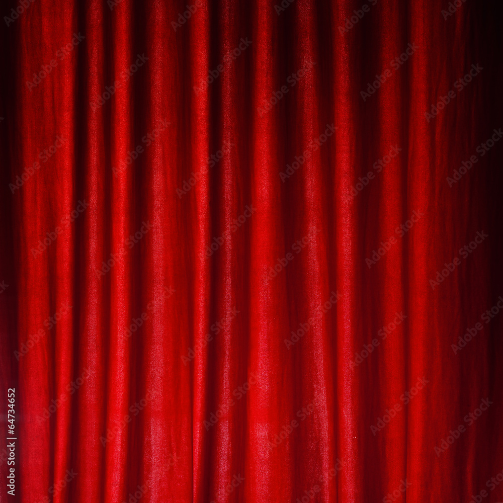Red felt curtain Red felt curtain