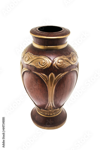 Wooden vase