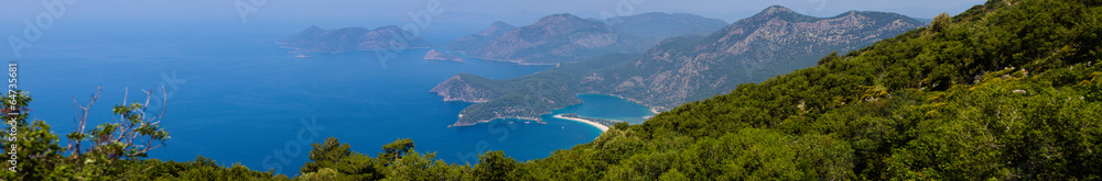 Panoramic View of Oludeniz and the Blue Lagoon