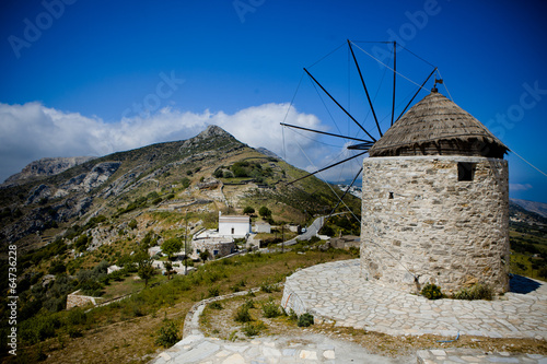 Vintage Windmill - Naxos, Greece