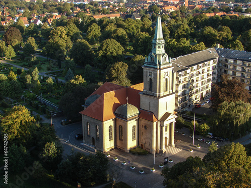 Obraz na płótnie eglise aalborg danemark w salonie