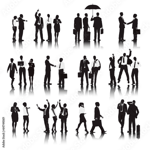 Vector of Business People in Different Actions