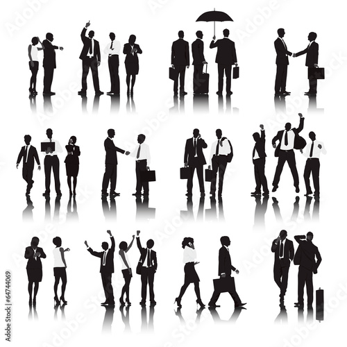 Vector of  Business People in Different Actions