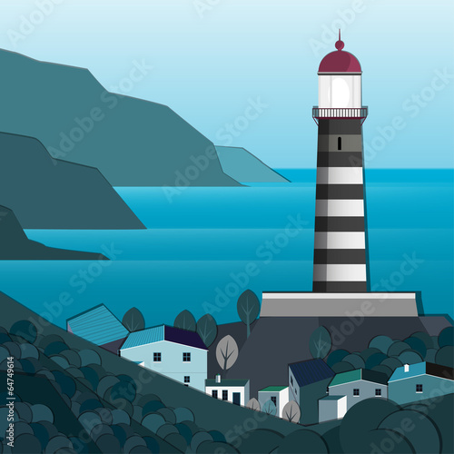 landscape with lighthouse