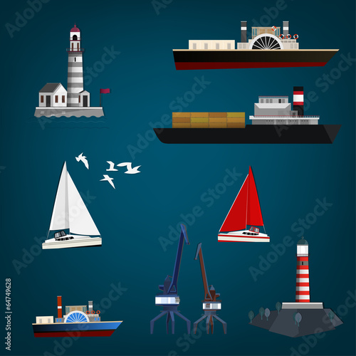 Sea objects set