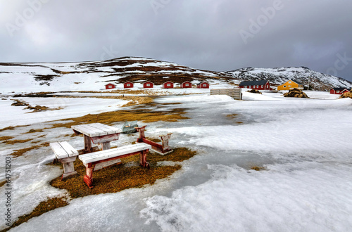 Norwegian North camp in April month photo