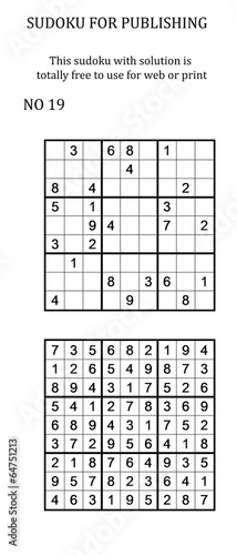 Obraz na płótnie SUDOKU w salonie