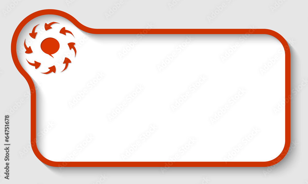 red vector text frame with arrows and speech bubble red vector text frame with arrows and speech bubble