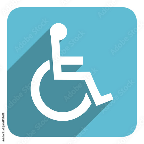 wheelchair flat icon