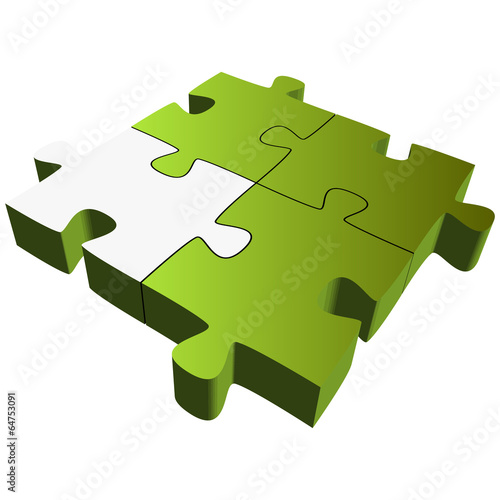 Puzzle - 4 Teile Teamwork