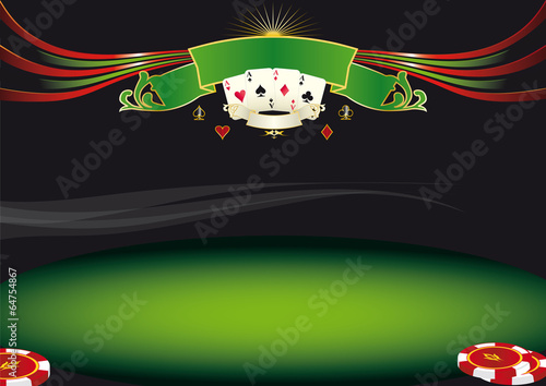 Horizontal poker background