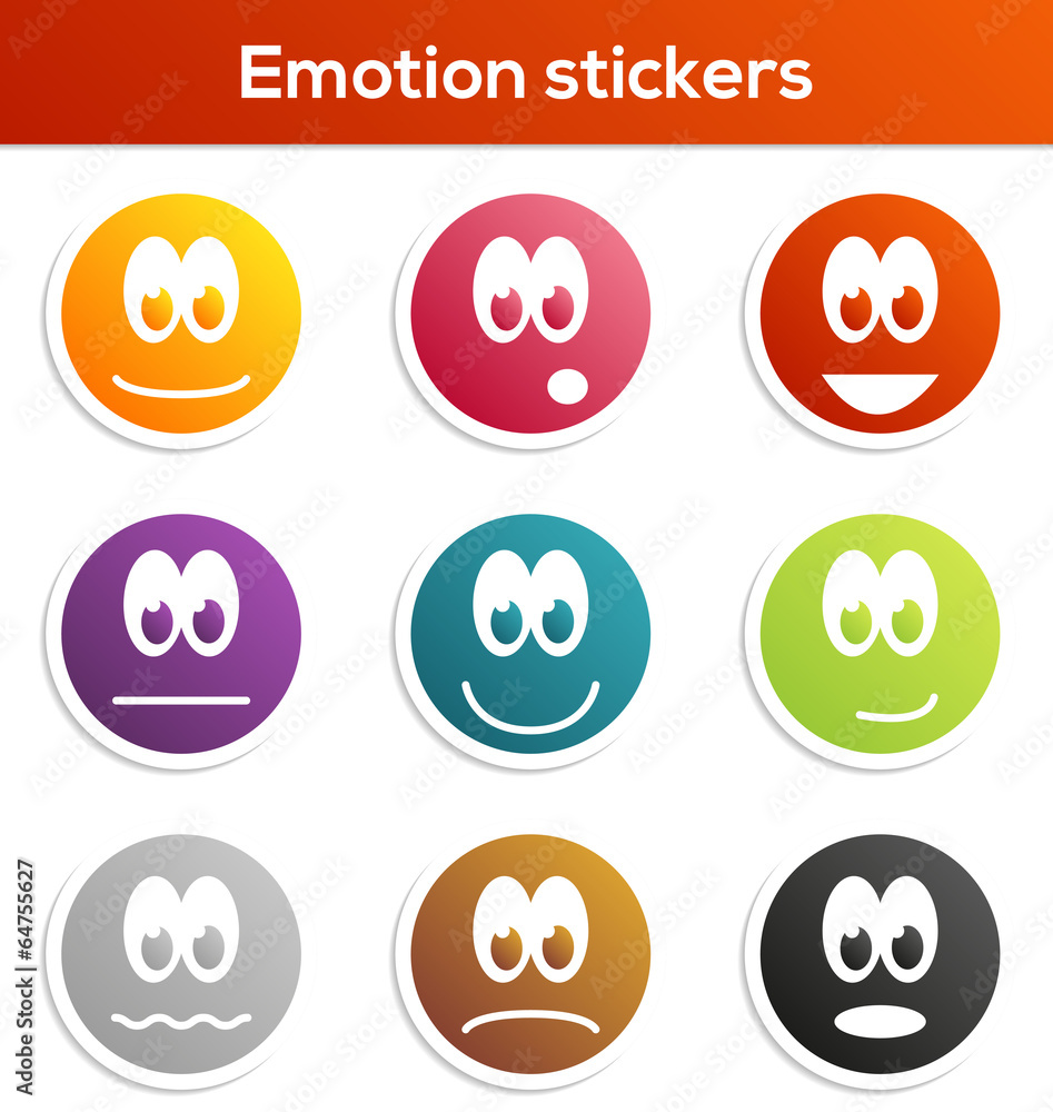 Emotion stickers Emotion stickers