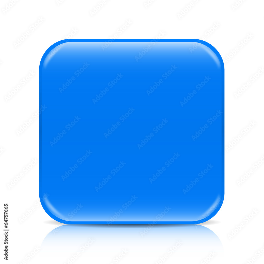 Blue blank icon template with copy space