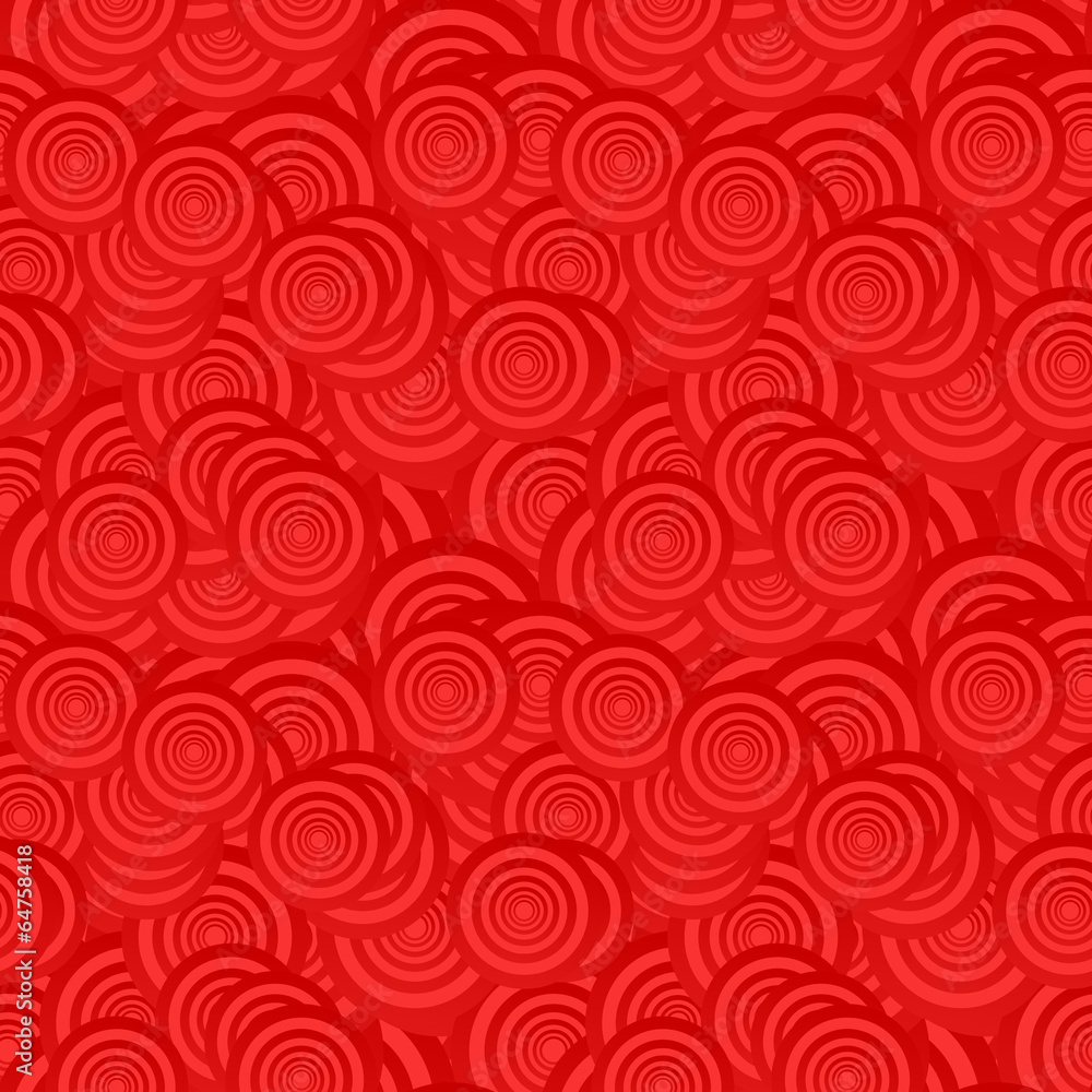 Red seamless circle pattern background Red seamless circle pattern background