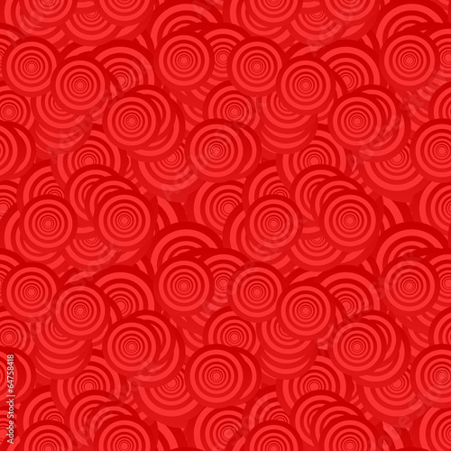 Red seamless circle pattern background