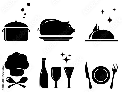 isolated restaurant food objects