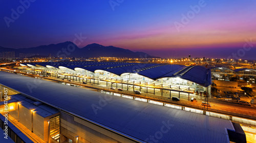 Photography hong kong airport sunset