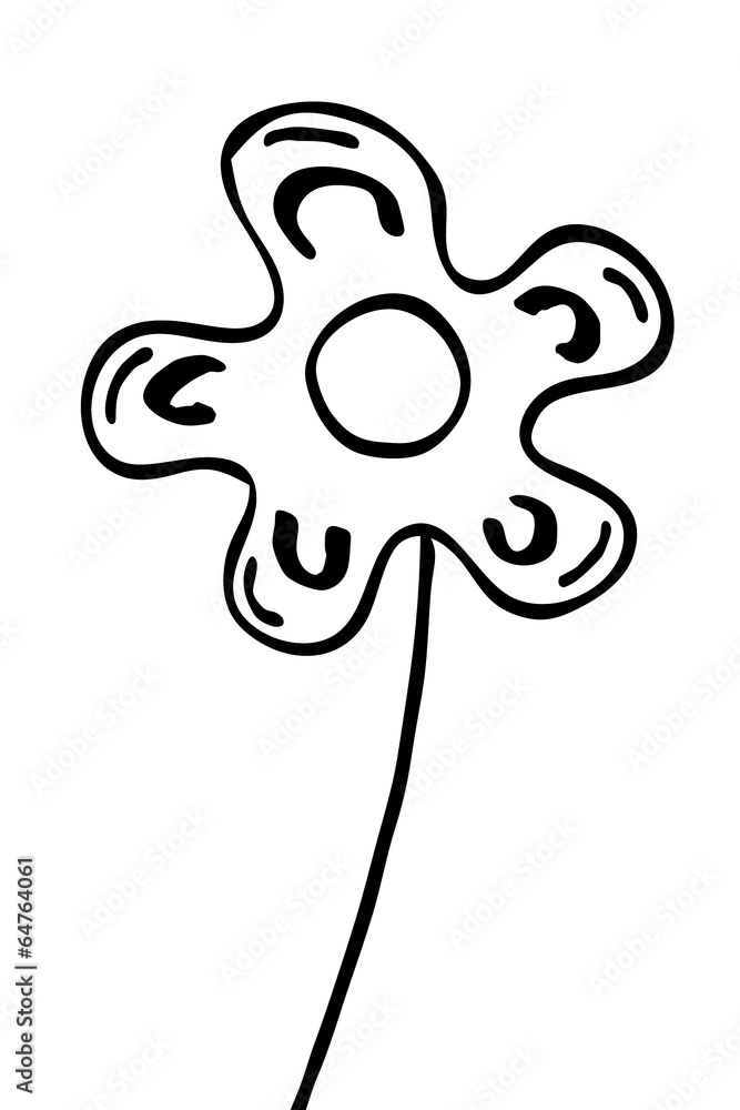 einzelne Blumensilhouette... einzelne Blumensilhouette...