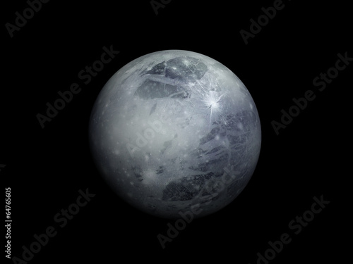 3D-rendering of the planet Pluto, high resolution photo