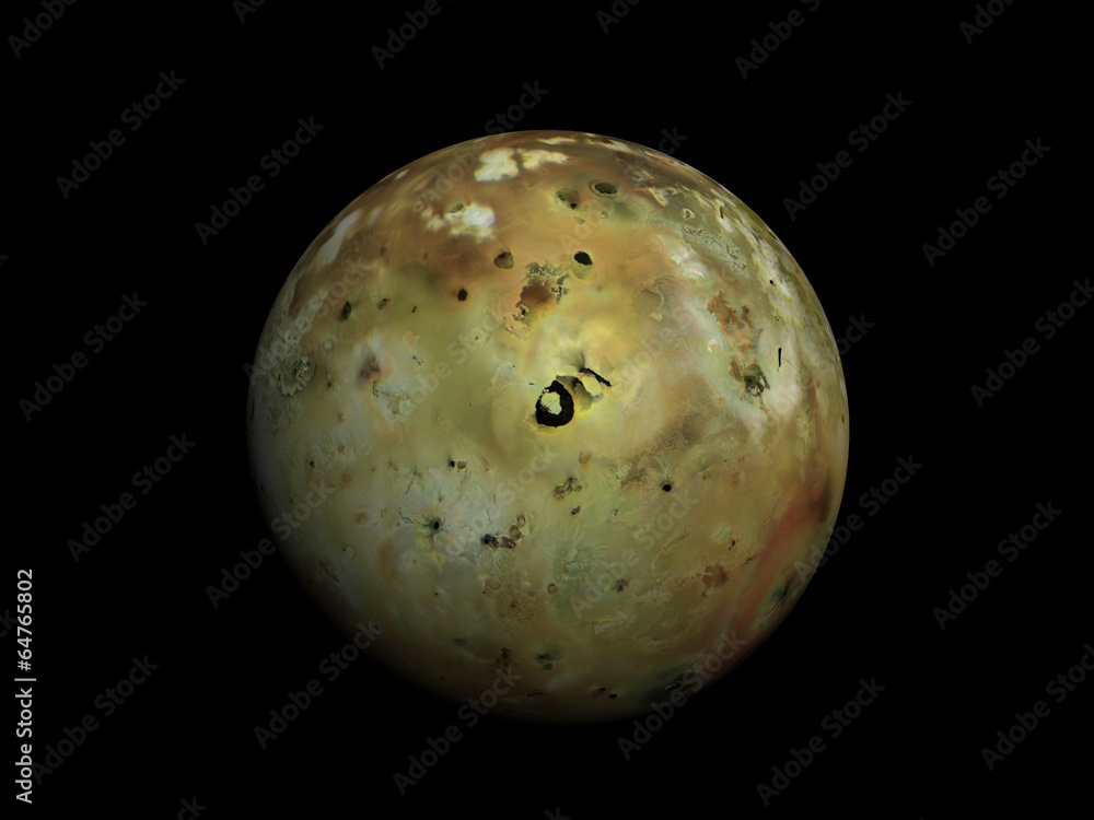 3D-rendering of the Jupiter Moon Io, high resolution 3D-rendering of the Jupiter Moon Io, high resolution