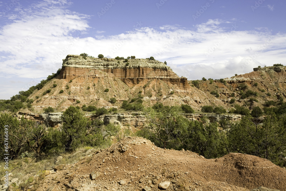 Rock Formation at Palo Duro Canyon 