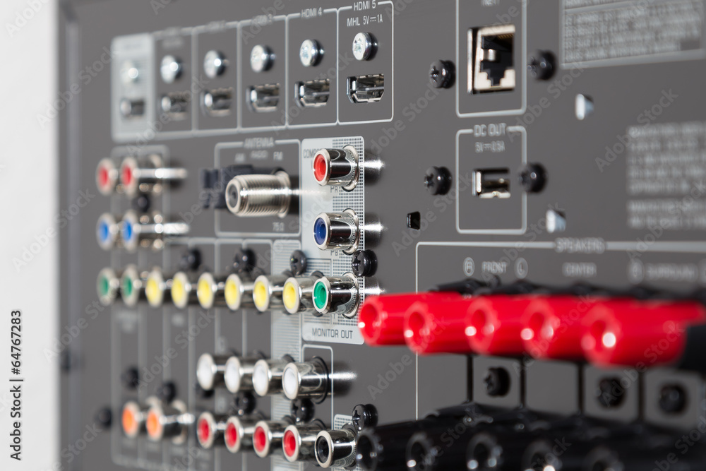 Back side of the receiver