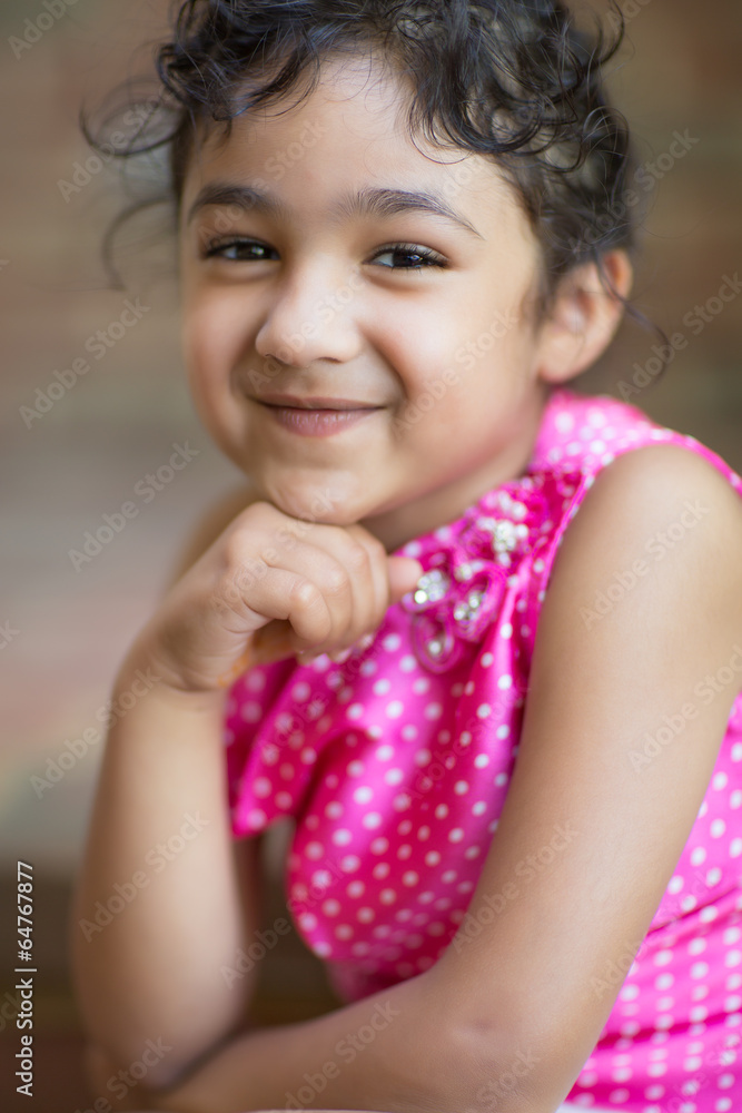 Smiling Portrait of a Cute Little Girl Smiling Portrait of a Cute Little Girl