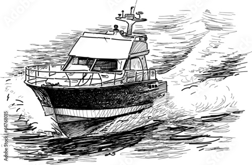fast motorboat