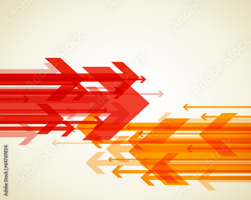 Abstract background with colorful arrows.