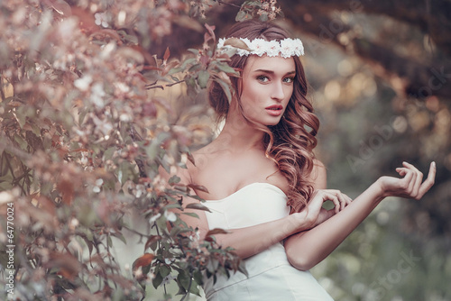 Outdoor portrait of young woman