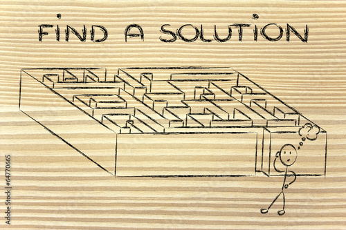 Fényképezés metaphor maze design: find your way