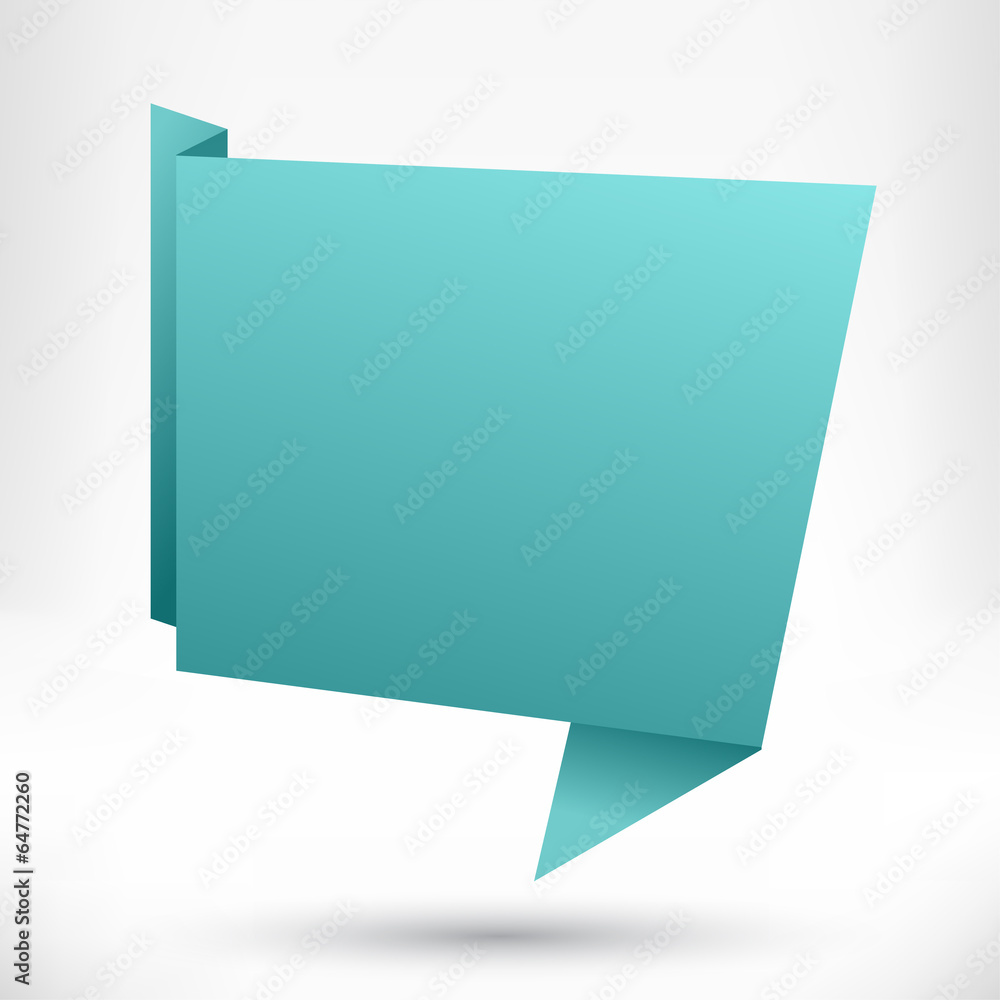 Speech bubble origami style. Vector abstract background. Speech bubble origami style. Vector abstract background.