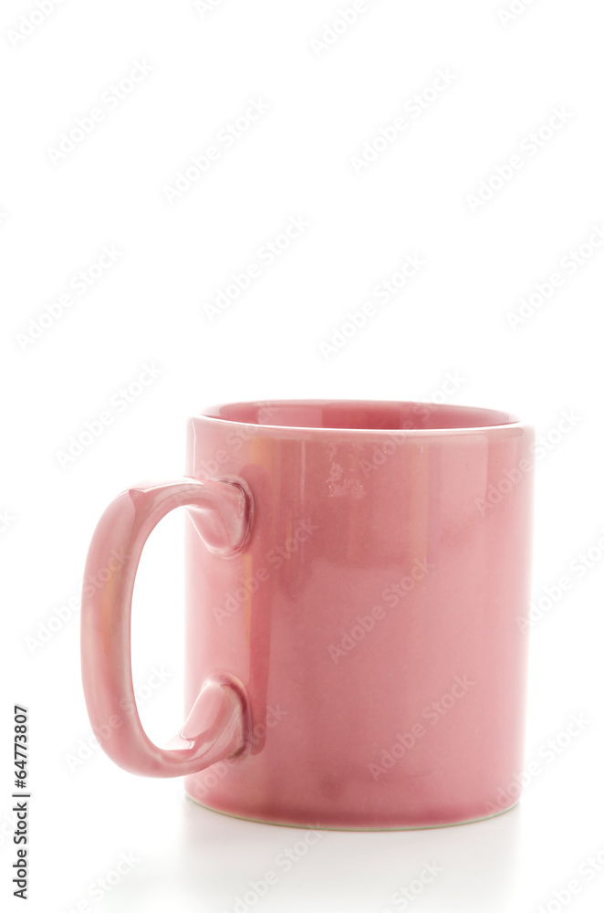 Obraz premium Color mug isolated on white