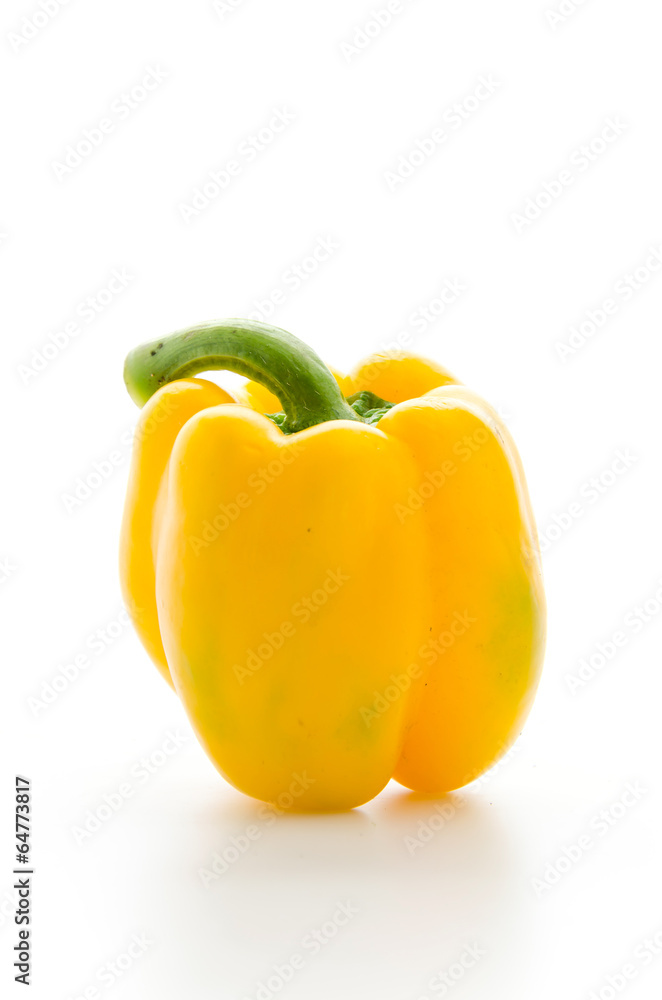 Yellow pepper isolated on white Yellow pepper isolated on white
