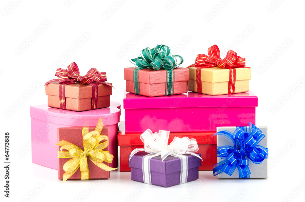 Obraz premium Gift box isolated white background