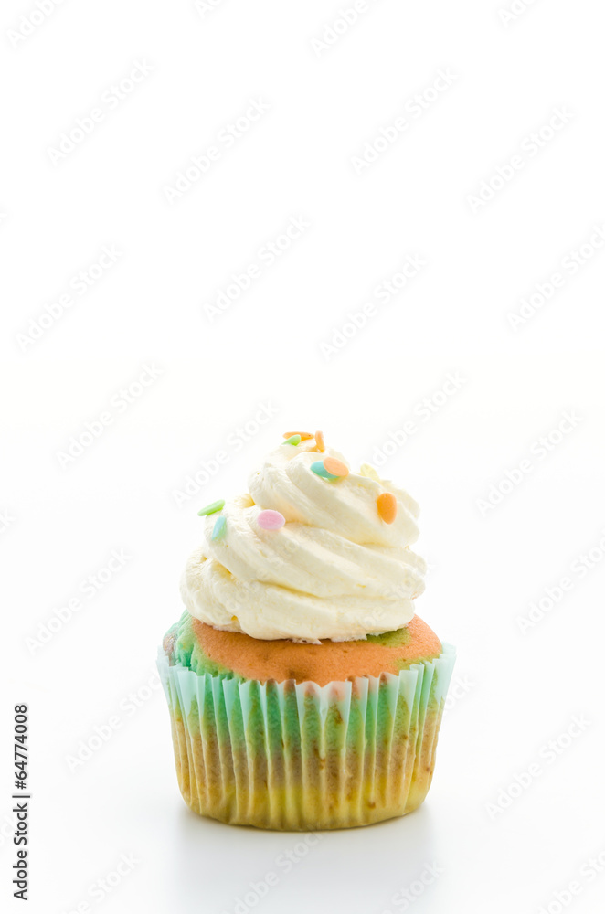 Cupcakes isolated on white background Cupcakes isolated on white background
